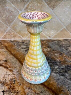Mackenzie-Childs King Fairy Candlestick Holder EUC